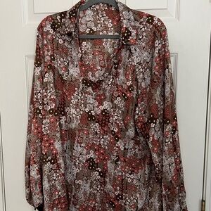 Floral Patterned Women's Top